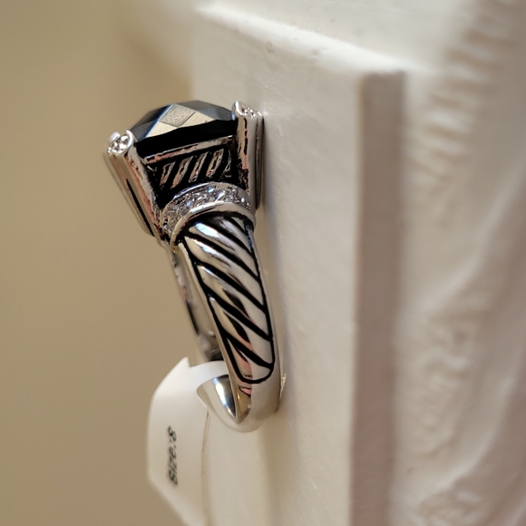 Onyx silver plated ring - Picture 8 of 8